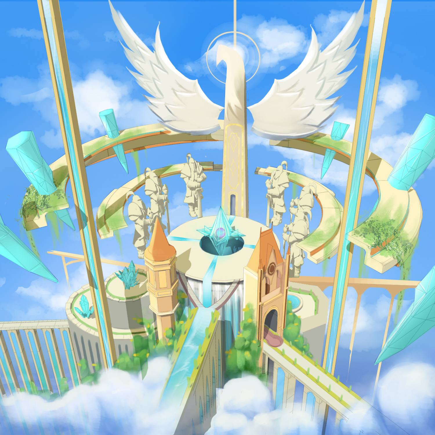 天空之城|插画|概念设定|唐微 - 原创作品 - 站酷 (zcool)