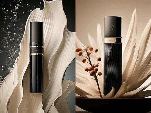 AI摄影灵感｜诧寂风高奢美妆场景 附关键词