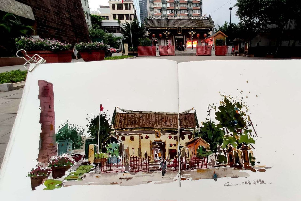 绘本11 那些边走边画的时刻(图ZMTY2Mzc1NTU2) - 绘画 - 站酷设计师画画的陈一丘原创素材 - 站酷ZCOOL