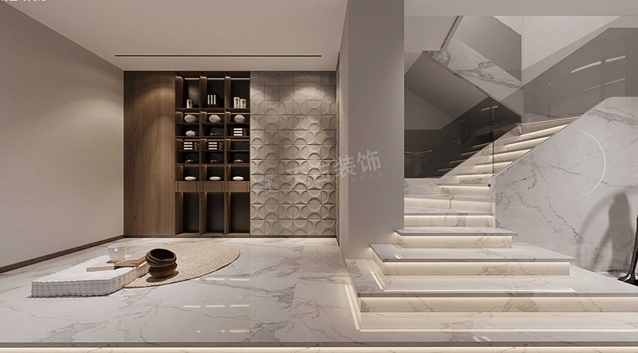 重庆金科天宸装修改造案例,现代简约联排别墅设计图