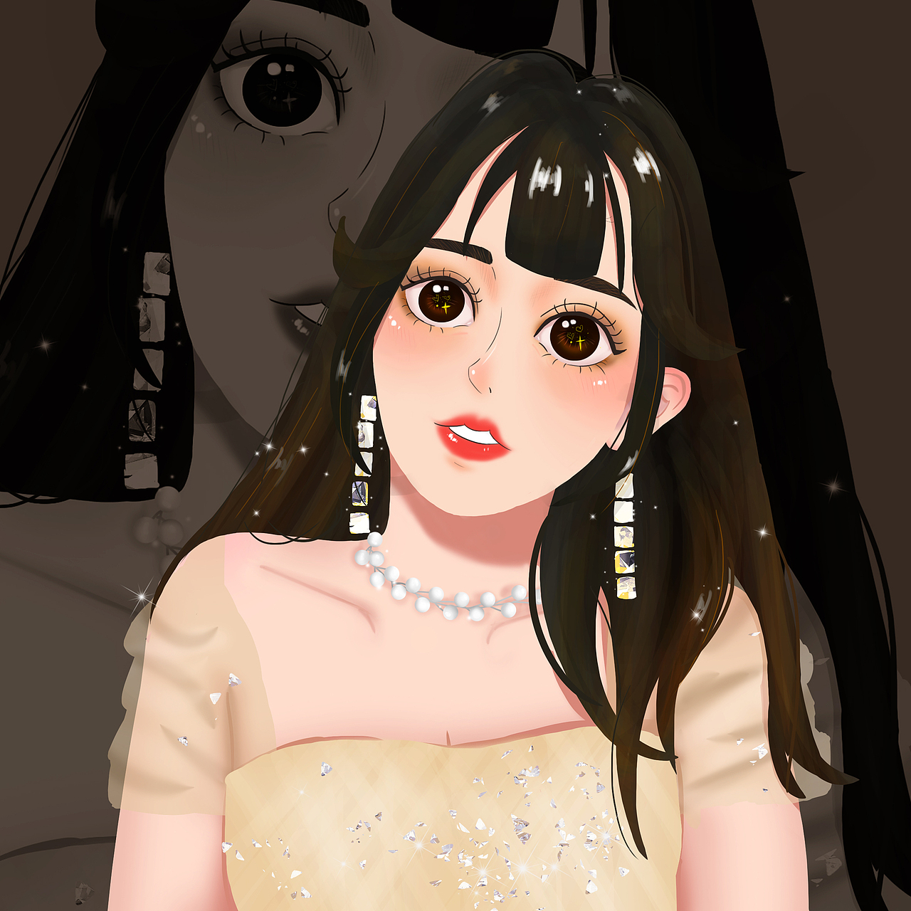 年会闺蜜系列（图ZMTk5NDk4OTg0） - 创作习作 - 站酷设计师叫我瑶瑶吧原创素材 - 站酷ZCOOL