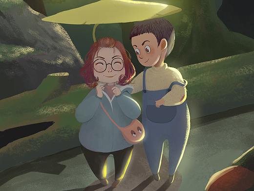 两个小胖子（个人主页-ZNTAxODQyMDQ=） - 儿童插画 - 站酷设计师又三又三原创素材 - 站酷ZCOOL