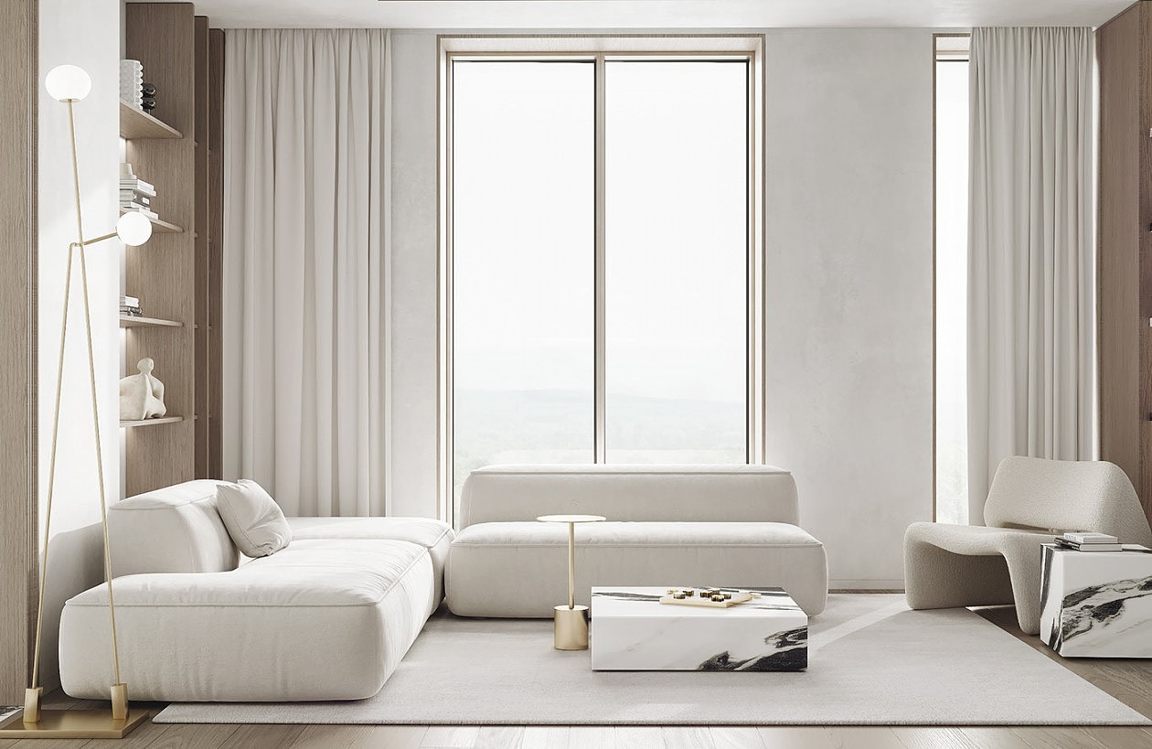 纯白与艺术的完美融合