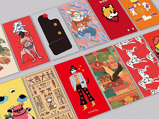 西区苛客 X 12位新锐插画师，用红包袋构筑平行世界