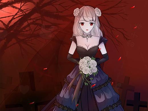 某像素游戏里的魔王同人图