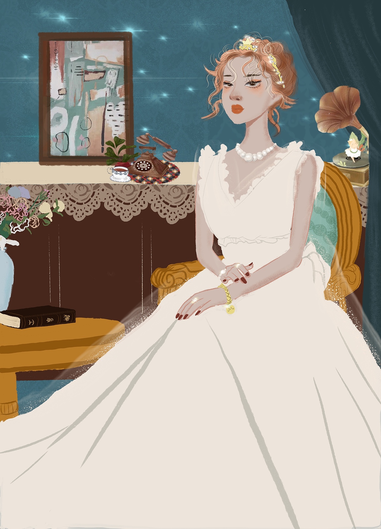少女插画（图ZMjg0OTE5Njgw） - 创作习作 - 站酷设计师Z107258800原创素材 - 站酷ZCOOL