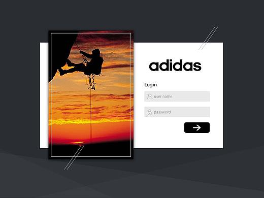 adidas后台界面登录