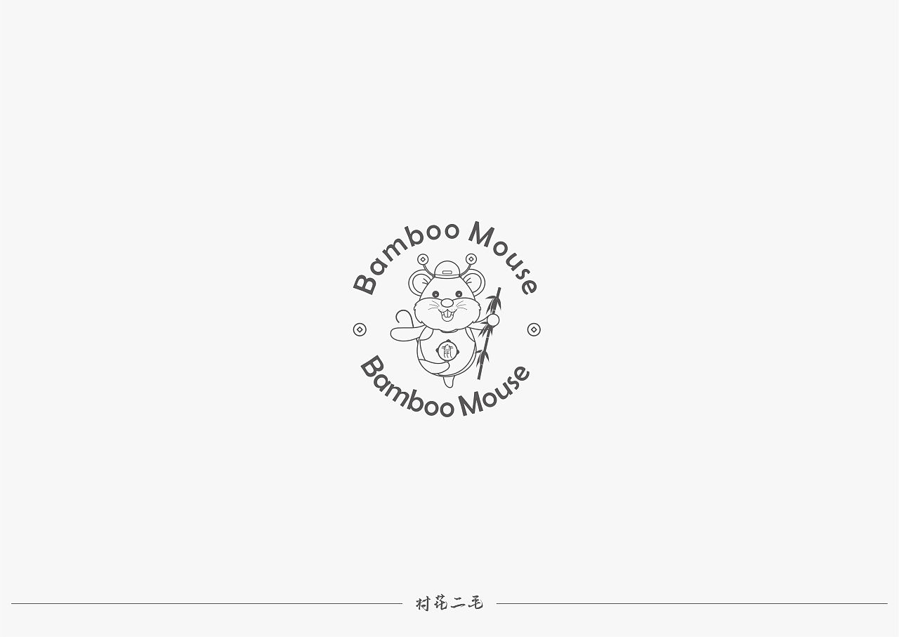 竹逍鼠logo设计