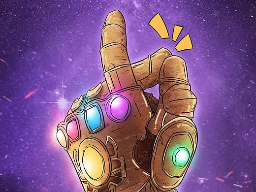 超级英雄系列吉祥物插画海报