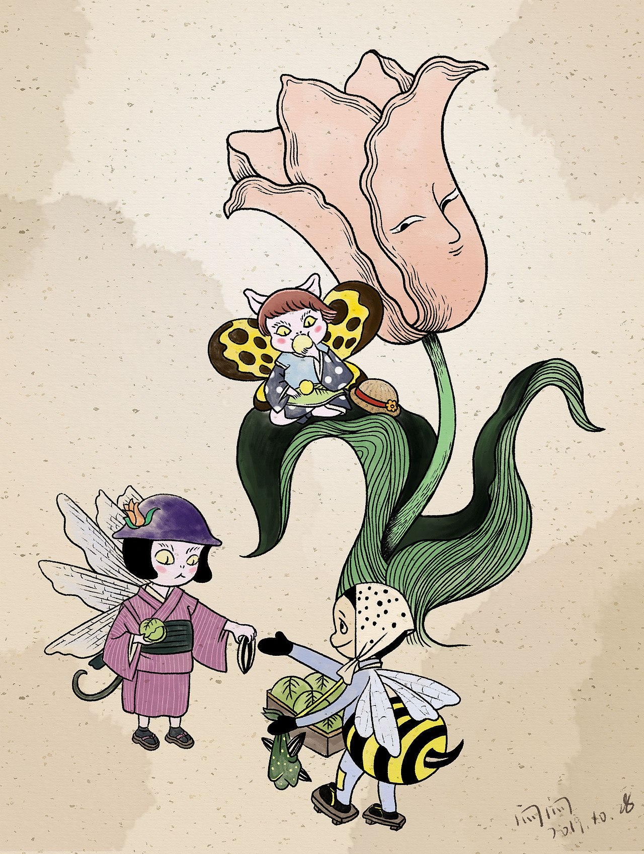 臨摹石黑亞矢子的妖精～（圖ZMTgyNDM1MzMy） - 創(chuàng)作習(xí)作 - 站酷設(shè)計(jì)師墩墩喝牛奶原創(chuàng)素材 - 站酷ZCOOL