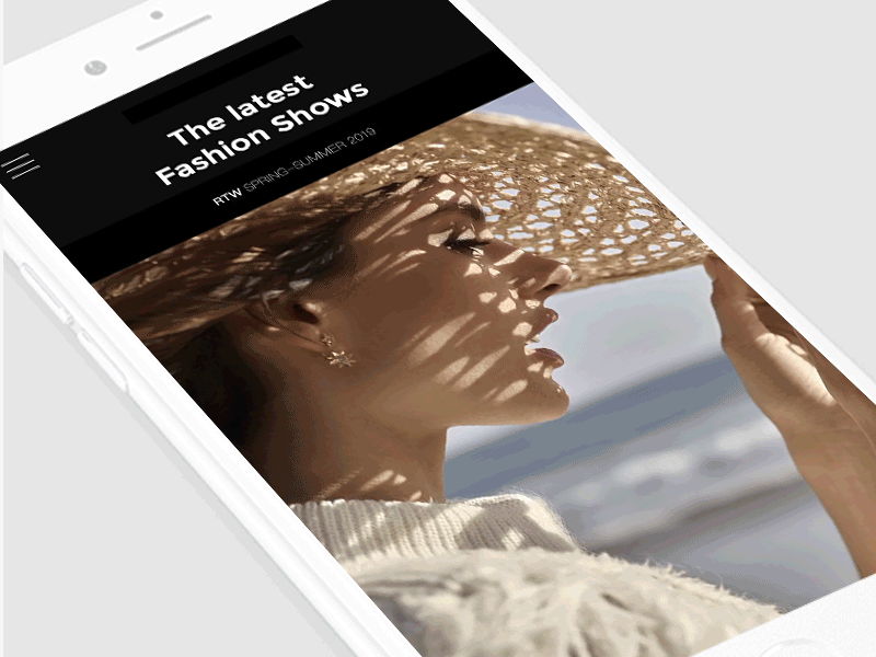 高档时尚服饰app界面