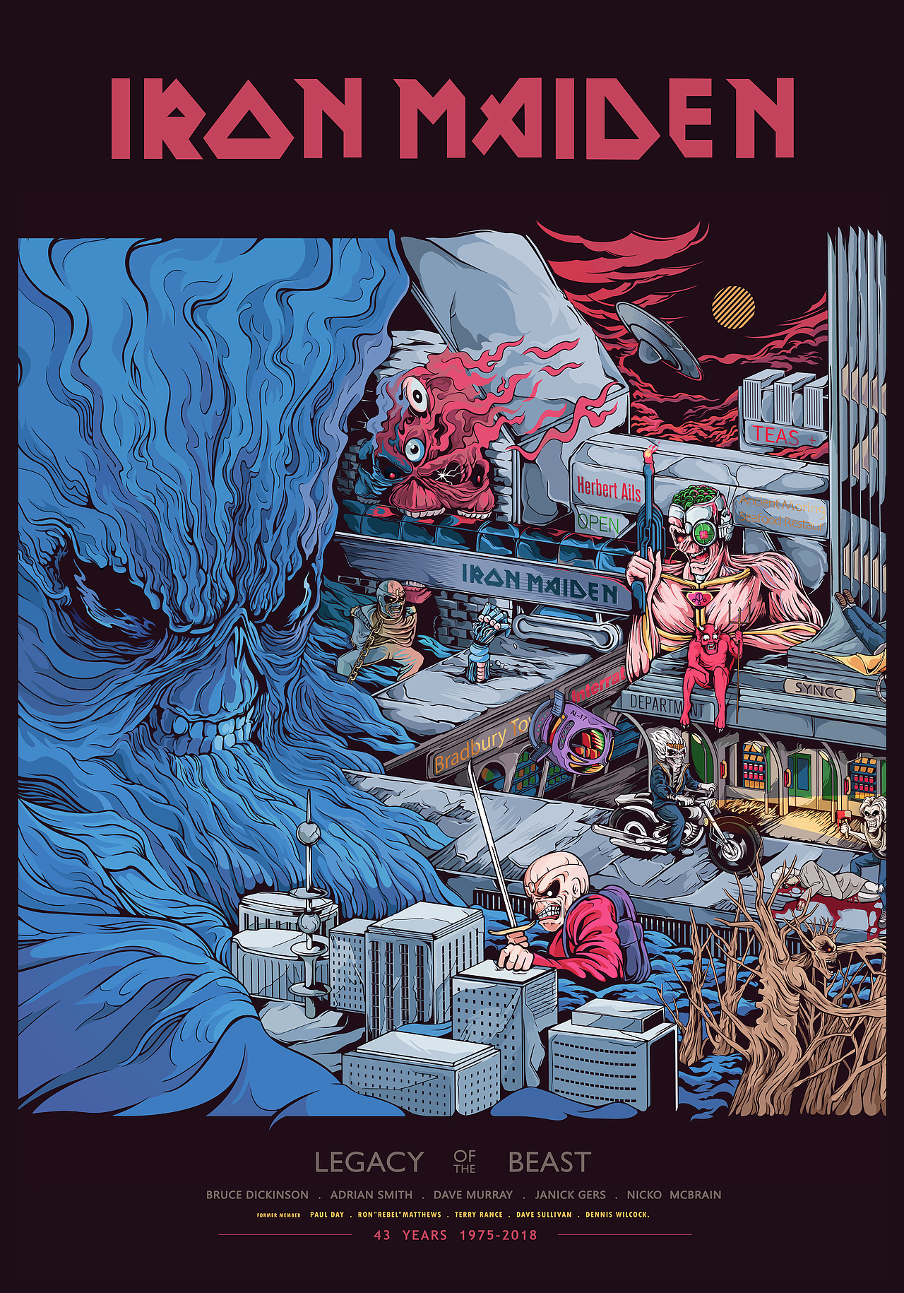new frontier-致敬 iron maiden（图ZMTExNDQyNzE2） - 商业插画 - 站酷设计师乔治王子品牌设计原创素材 - 站酷ZCOOL