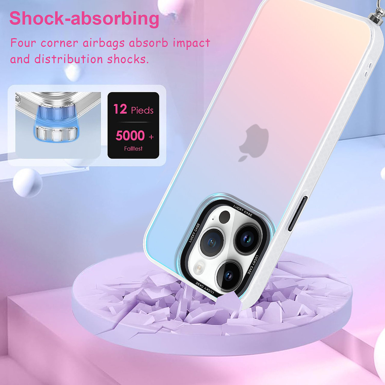 镭射半透明手机壳