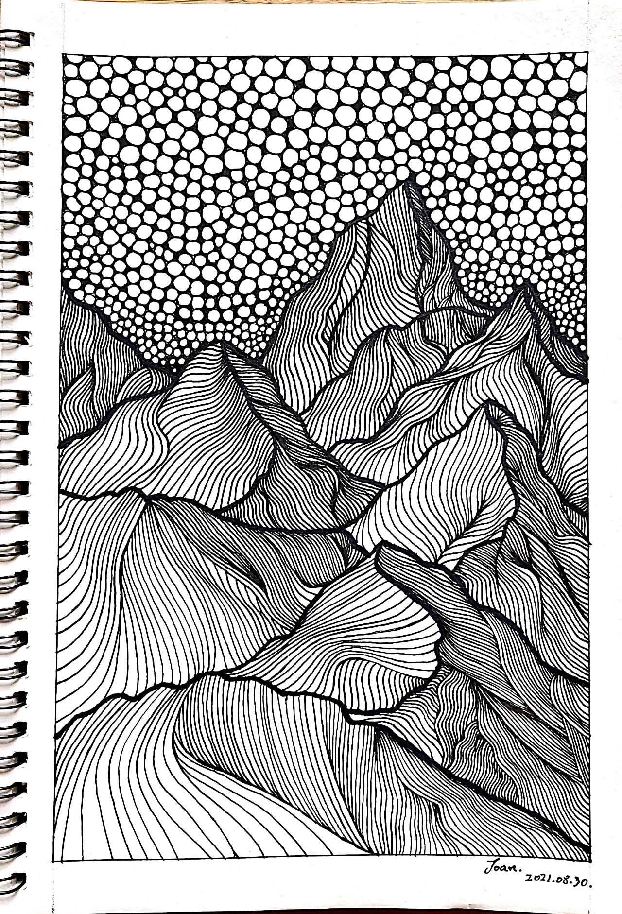 控笔练习63|插画|创作习作|joan_design - 临摹作品 - 站酷 (zcool)