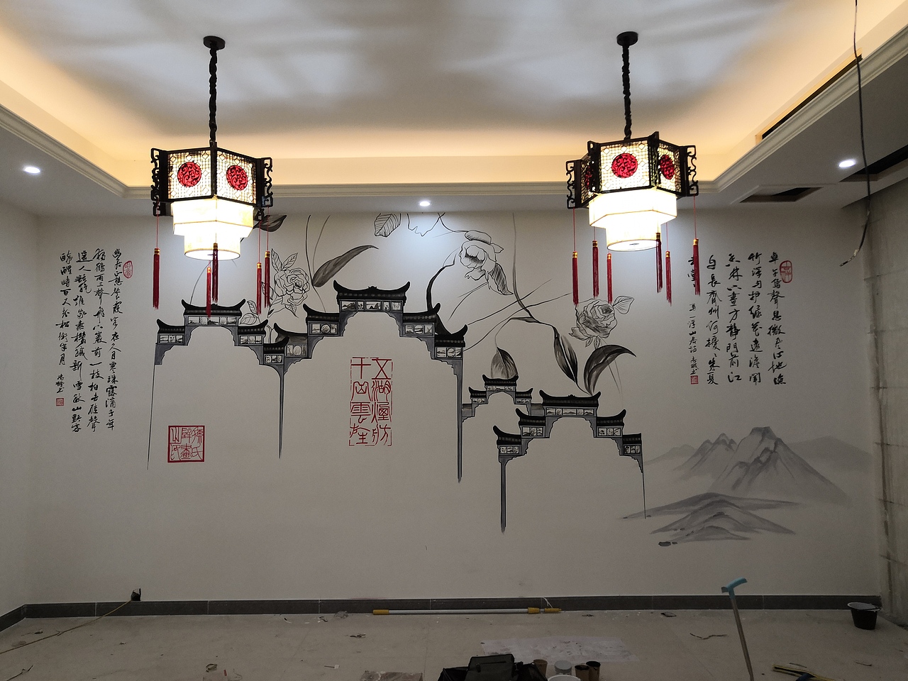 壁画创作（图ZMTc3MDI0MjE2） - 绘画 - 站酷设计师sun674083917原创素材 - 站酷ZCOOL