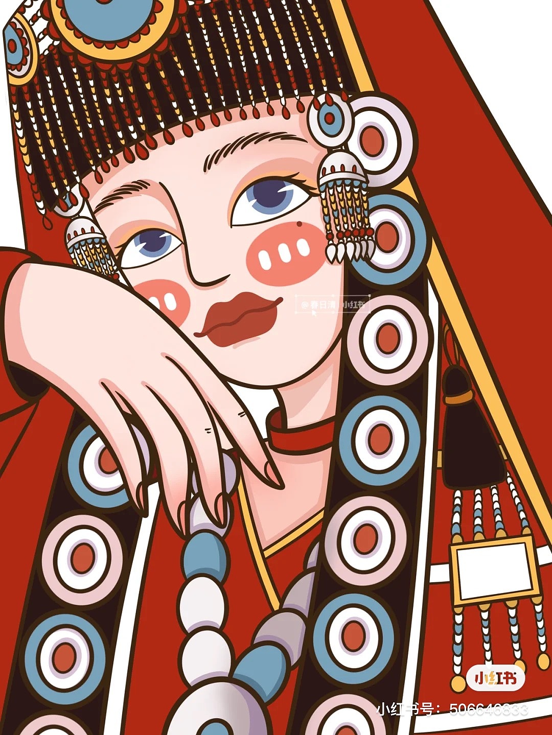 民族风 系列（图ZMjk5MzkzMjQ4） - 艺术插画 - 站酷设计师春日清原创素材 - 站酷ZCOOL