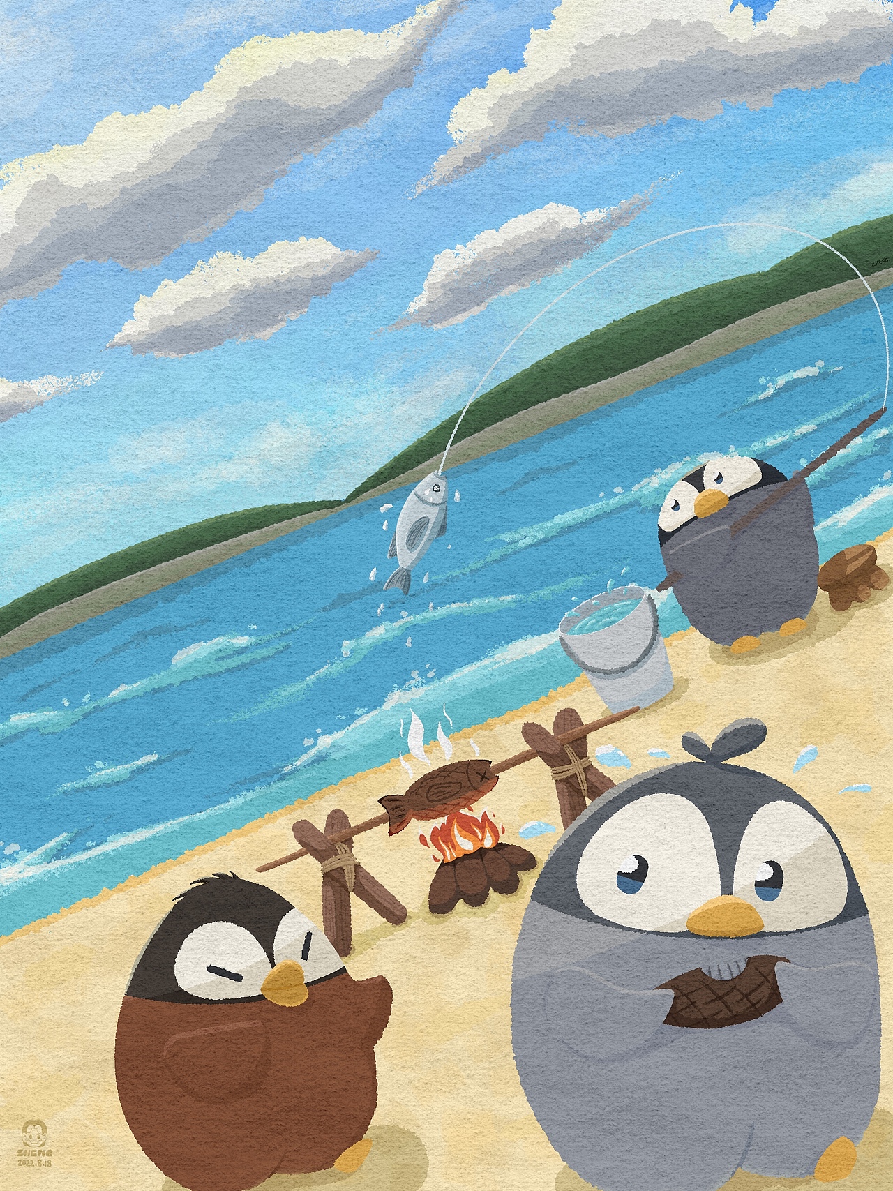 企鹅系列插画（图ZMzEyODY2MTg0） - 创作习作 - 站酷设计师一只正气ne原创素材 - 站酷ZCOOL