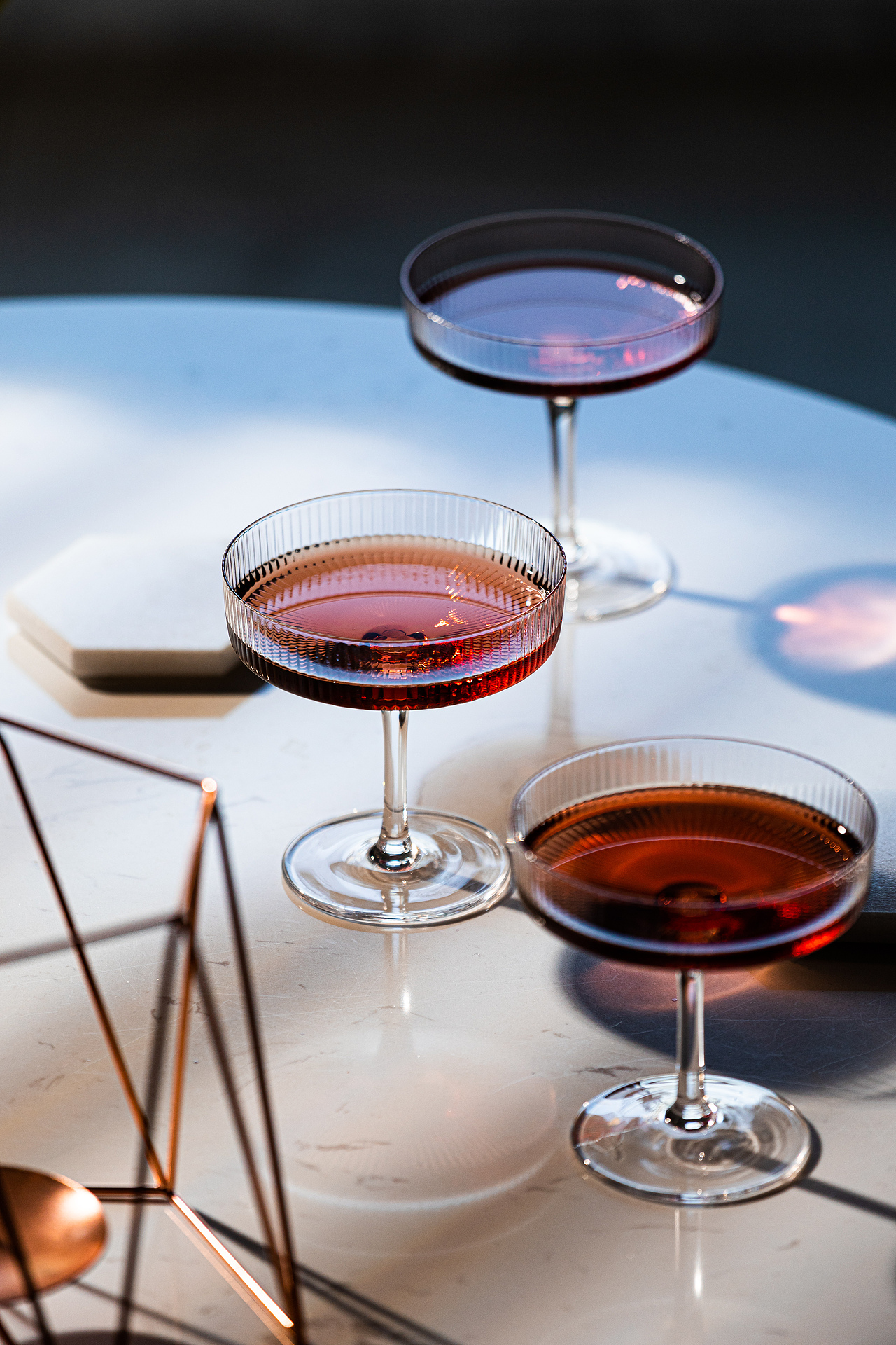 蓝眼泪高脚杯葡萄酒杯玻璃杯饮具