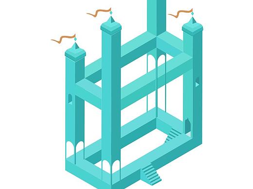 立体场景纪念碑谷城堡