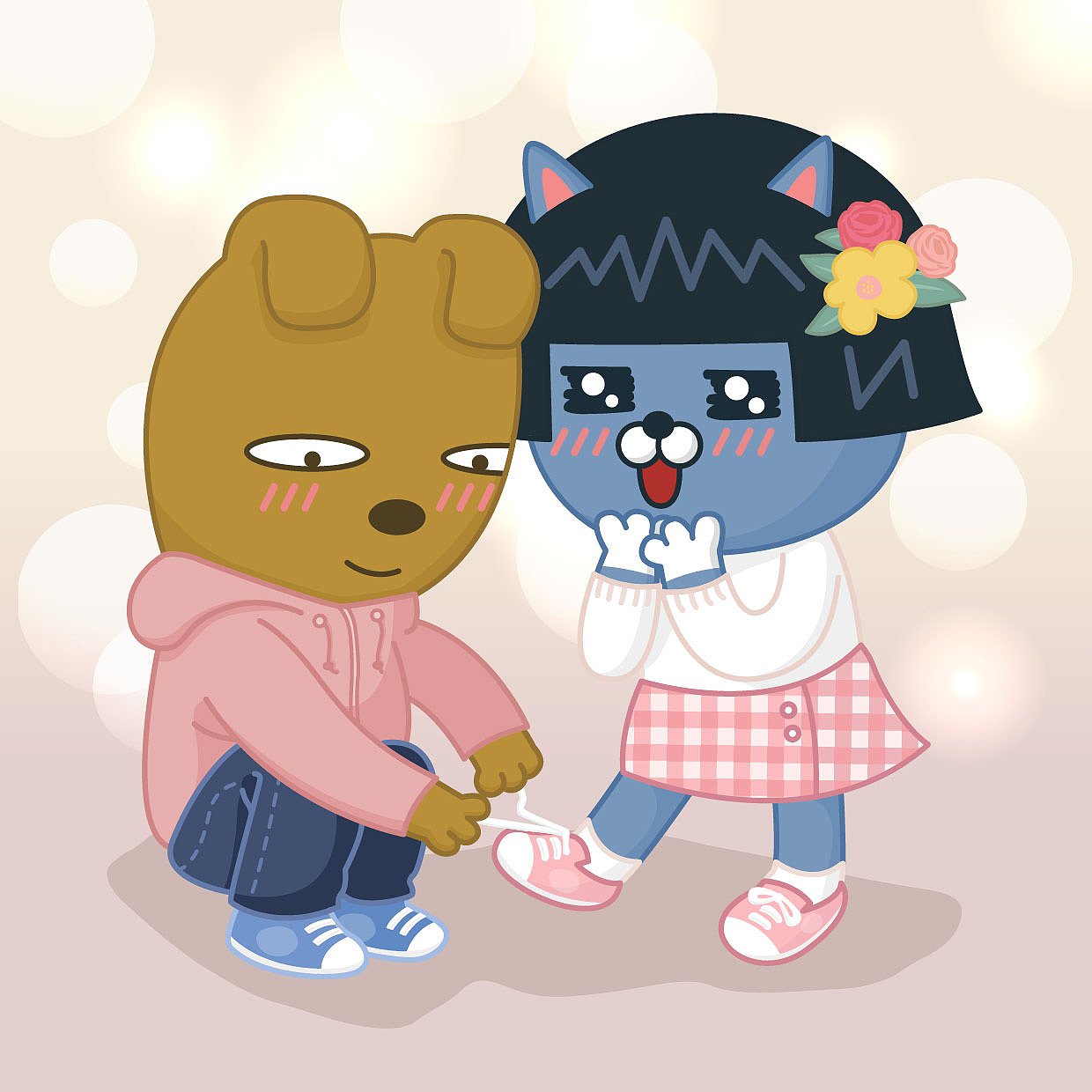 KakaoFriends插画设计（图ZMTExODk5MTA0） - 创作习作 - 站酷设计师kiki微笑原创素材 - 站酷ZCOOL