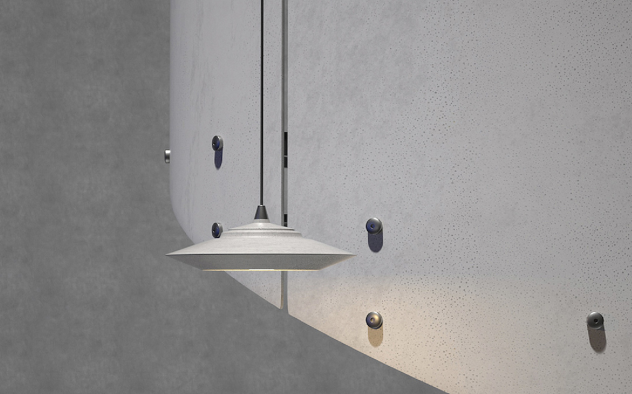 觉一FONE 清水混凝土吊灯【飞碟 UFO】（图ZMTk3MzM3Mzcy） - 生活用品 - 站酷设计师觉一FONE原创素材 - 站酷ZCOOL