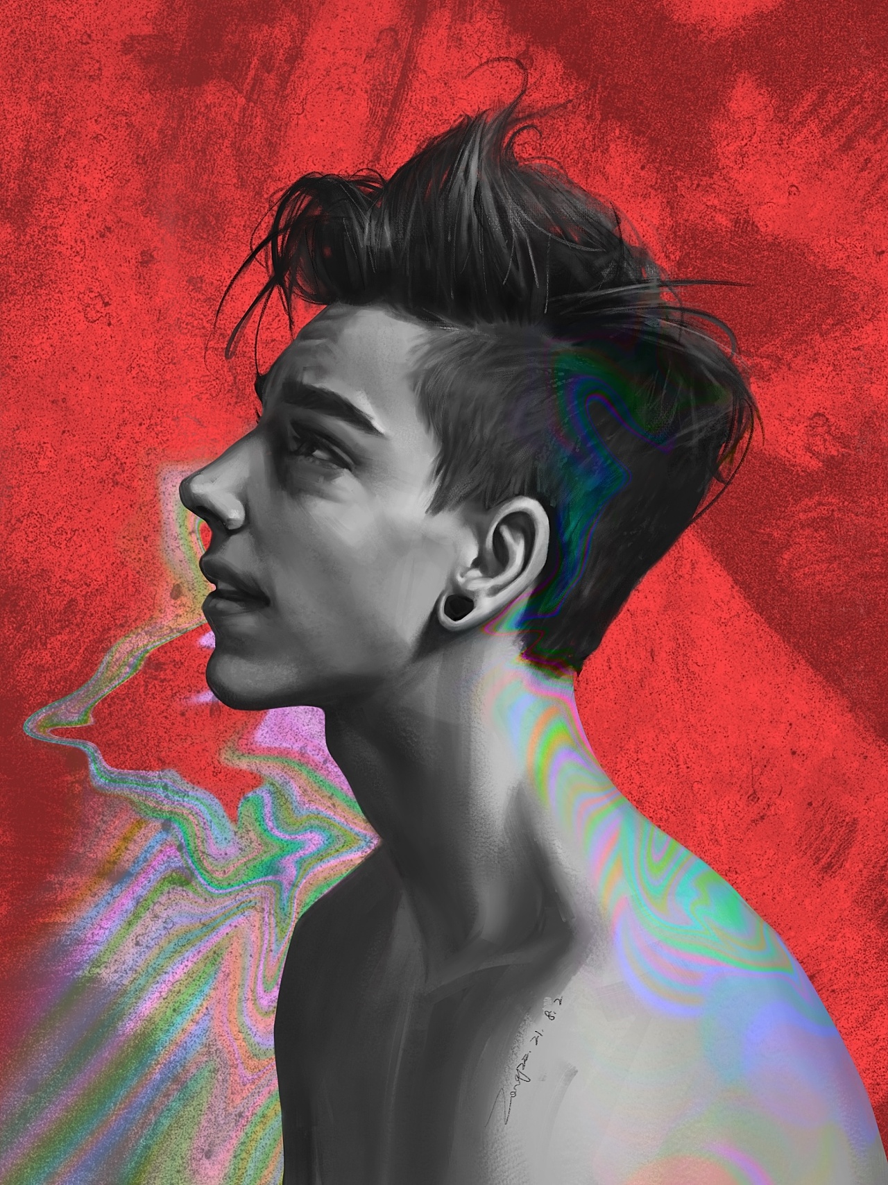 厚涂欧美风插画