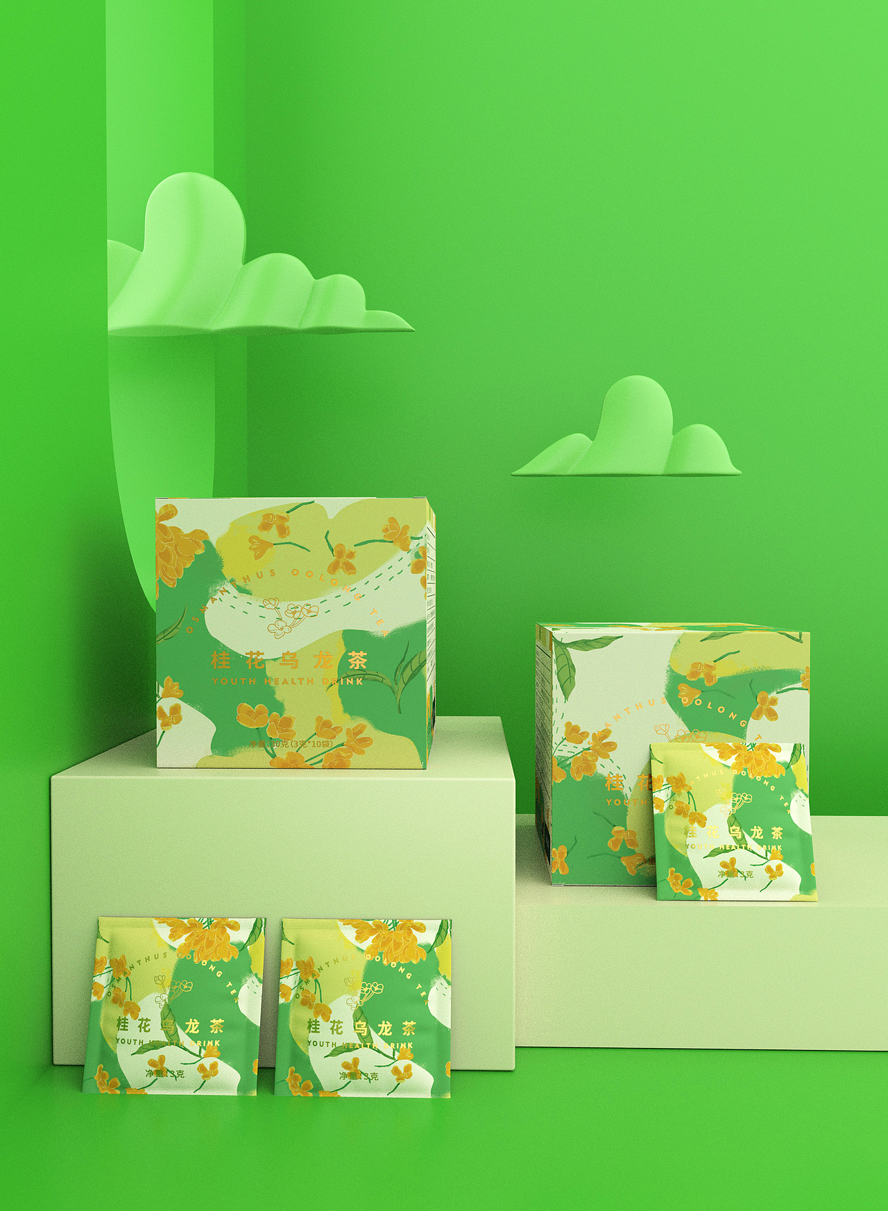 黑金传奇花茶果茶清新包装设计（图ZMjY2ODE0MzQ0） - 包装 - 站酷设计师朝鹿文化品牌设计原创素材 - 站酷ZCOOL