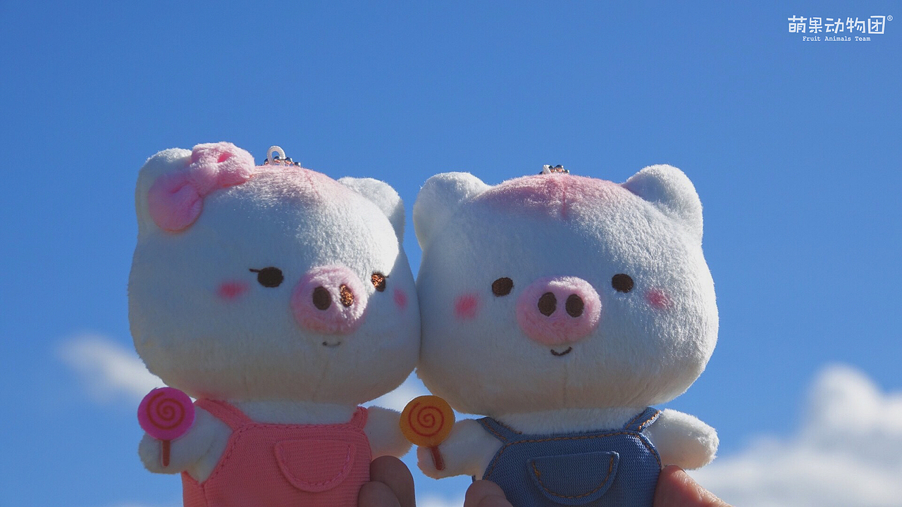 吊带裤情侣猪猪