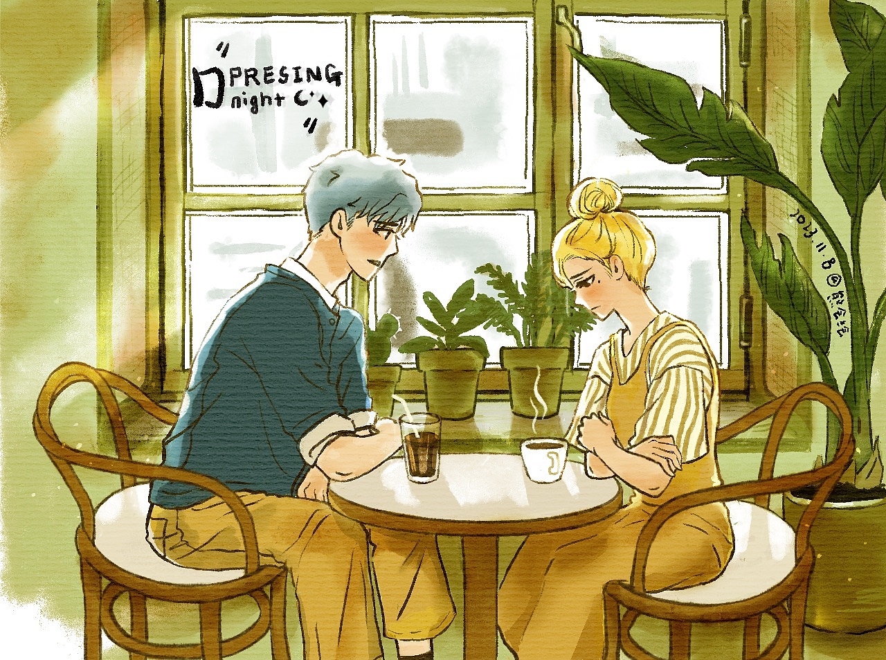 Ta值得去爱吗？系列漫画插图（图ZMzU0OTcwMDk2） - 短篇/格漫 - 站酷设计师金Sho晶原创素材 - 站酷ZCOOL