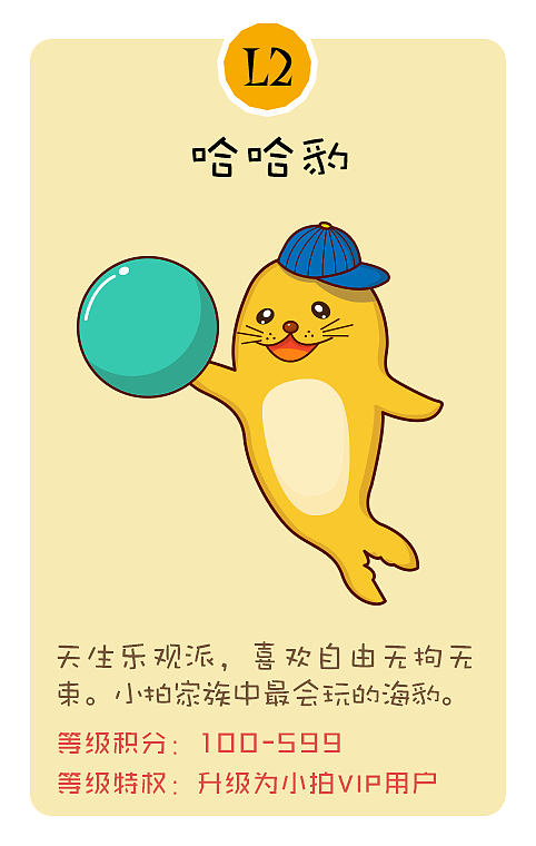 插画\吉祥物\ 一组海豹的等级形象图