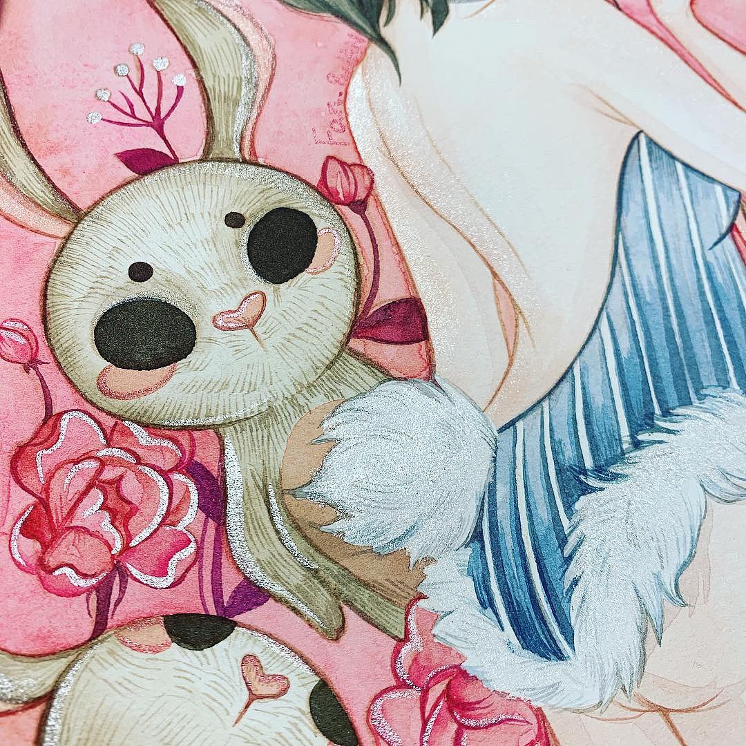 最近一些少女水彩稿（图ZMTQxMzI1OTQ0） - 绘画 - 站酷设计师番茄Fanqie原创素材 - 站酷ZCOOL