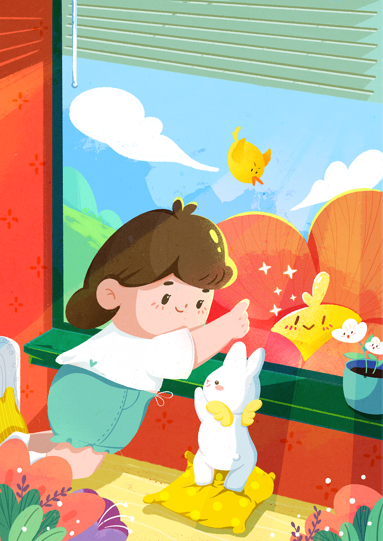 给小兔子的画（图ZMjY3NzgyNjU2） - 儿童插画 - 站酷设计师样儿她姐Ajia原创素材 - 站酷ZCOOL