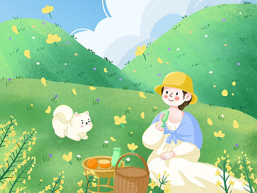 春游踏青油菜花