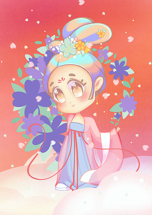 马卡龙色系萌姑娘练习（图ZMjE5NjMwNzY4） - 创作习作 - 站酷设计师金豆芽芽原创素材 - 站酷ZCOOL
