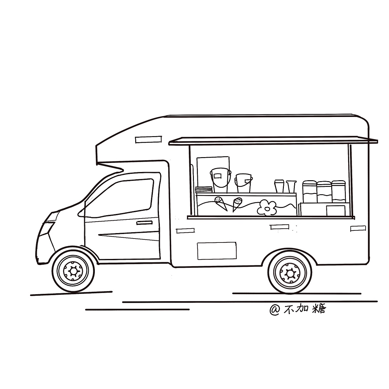 小店车（图ZMTcwNzYxNTAw） - 创作习作 - 站酷设计师精致的猪女孩原创素材 - 站酷ZCOOL