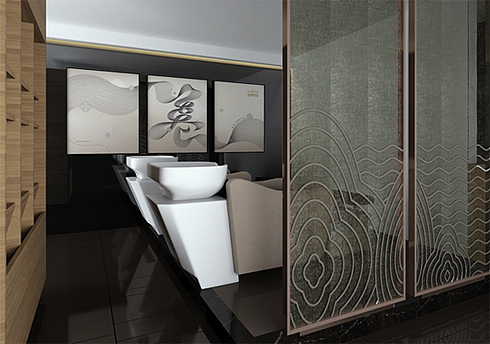 小空间复制出大品牌 ——丝域养发馆连锁终端品牌升级改造设计（空间设计篇）（图ZMTE4MjEyMjg=） - 家装设计 - 站酷设计师空间印象商业设计原创素材 - 站酷ZCOOL