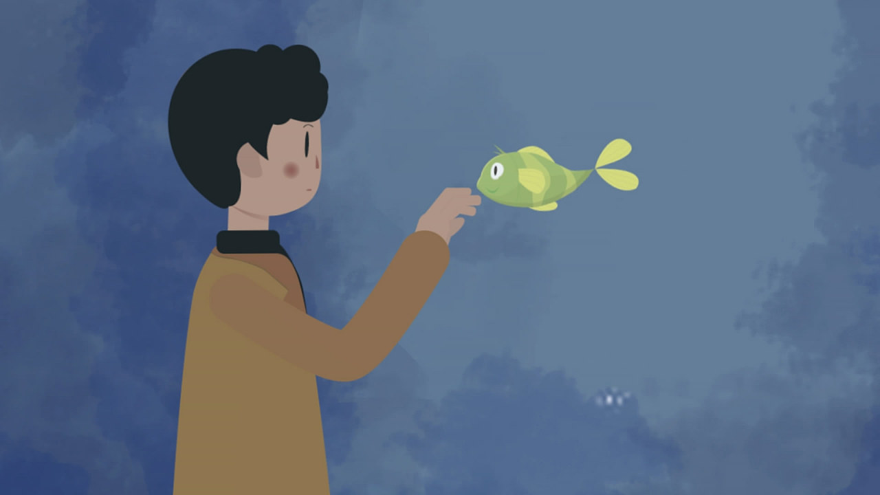 2019年-学生作品-改编几米绘本-微笑的鱼-动画短片