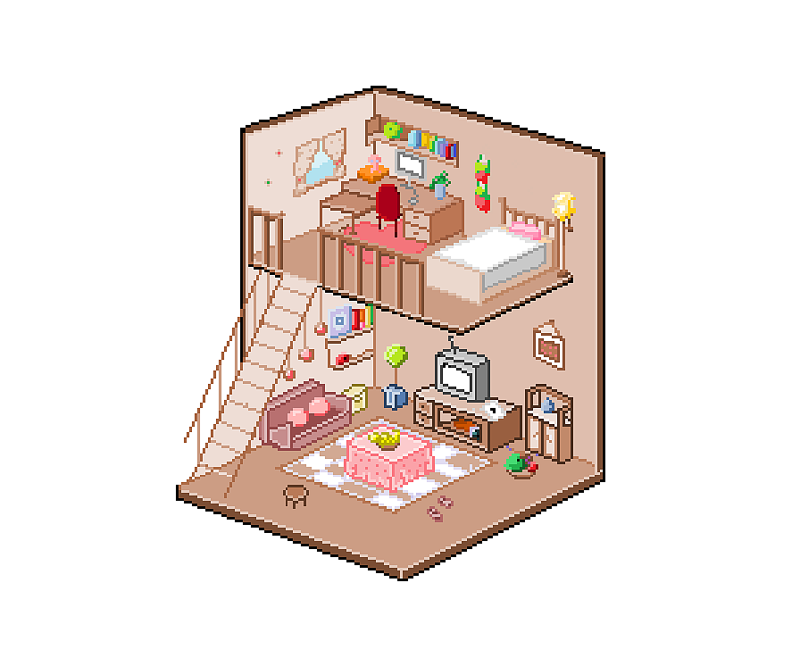 像素画小房子-小场景