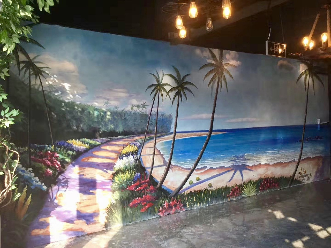 涂鸦 手绘墙绘 餐饮插画 餐饮软装 餐厅手绘 壁画