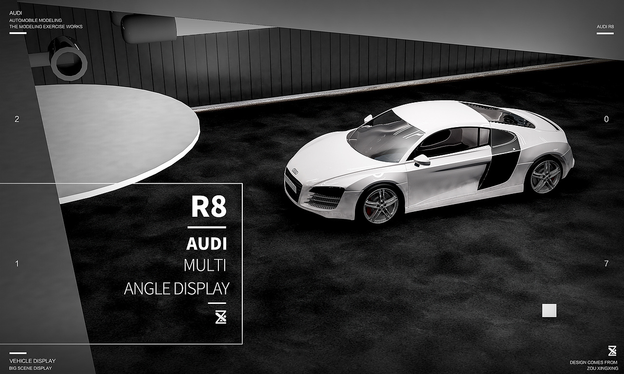 AuDi R8/Cinema 4D（图ZNjkyMzkzMDA=） - 机械/交通 - 站酷设计师kazhafeite原创素材 - 站酷ZCOOL