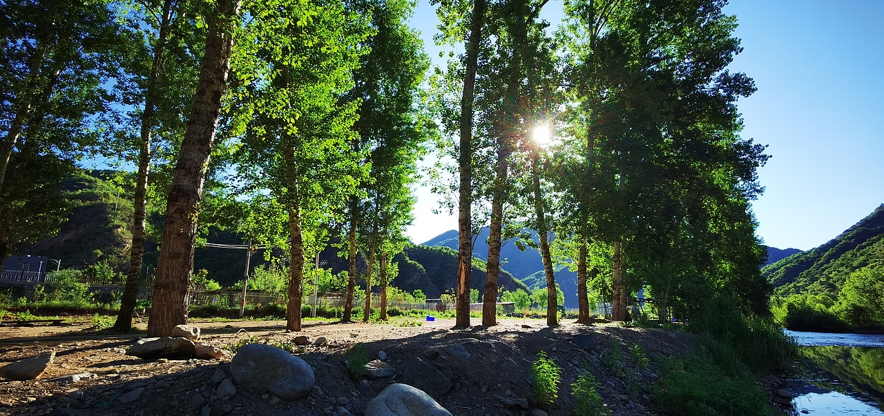 2021第二次写生,白河湾晨光