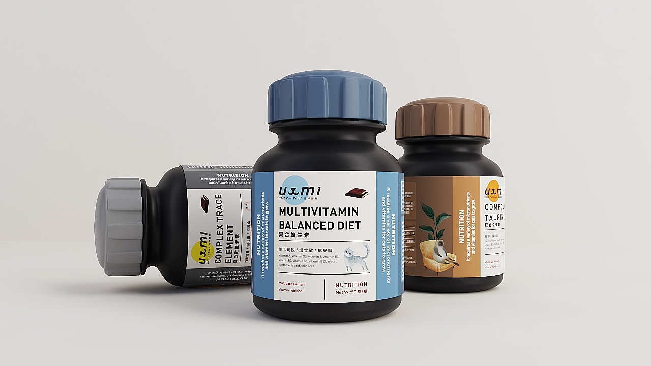 《UMI》猫粮品牌设计,于好品质中碰撞美感和温度。