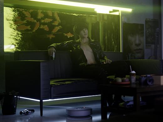 【三维blender+CC】易烊千玺的小屋2025