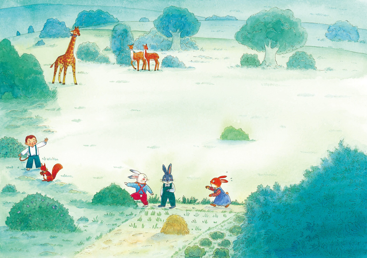 《兔子日记》作画步骤构思（图ZMjM5ODc0MzQw） - 绘本 - 站酷设计师晓茑原创素材 - 站酷ZCOOL