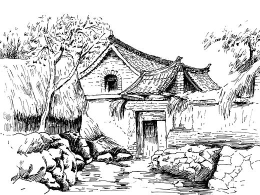 中国民居图（个人主页-ZNTMxMDQ5MDA=） - 像素画 - 站酷设计师ABEL丶原创素材 - 站酷ZCOOL