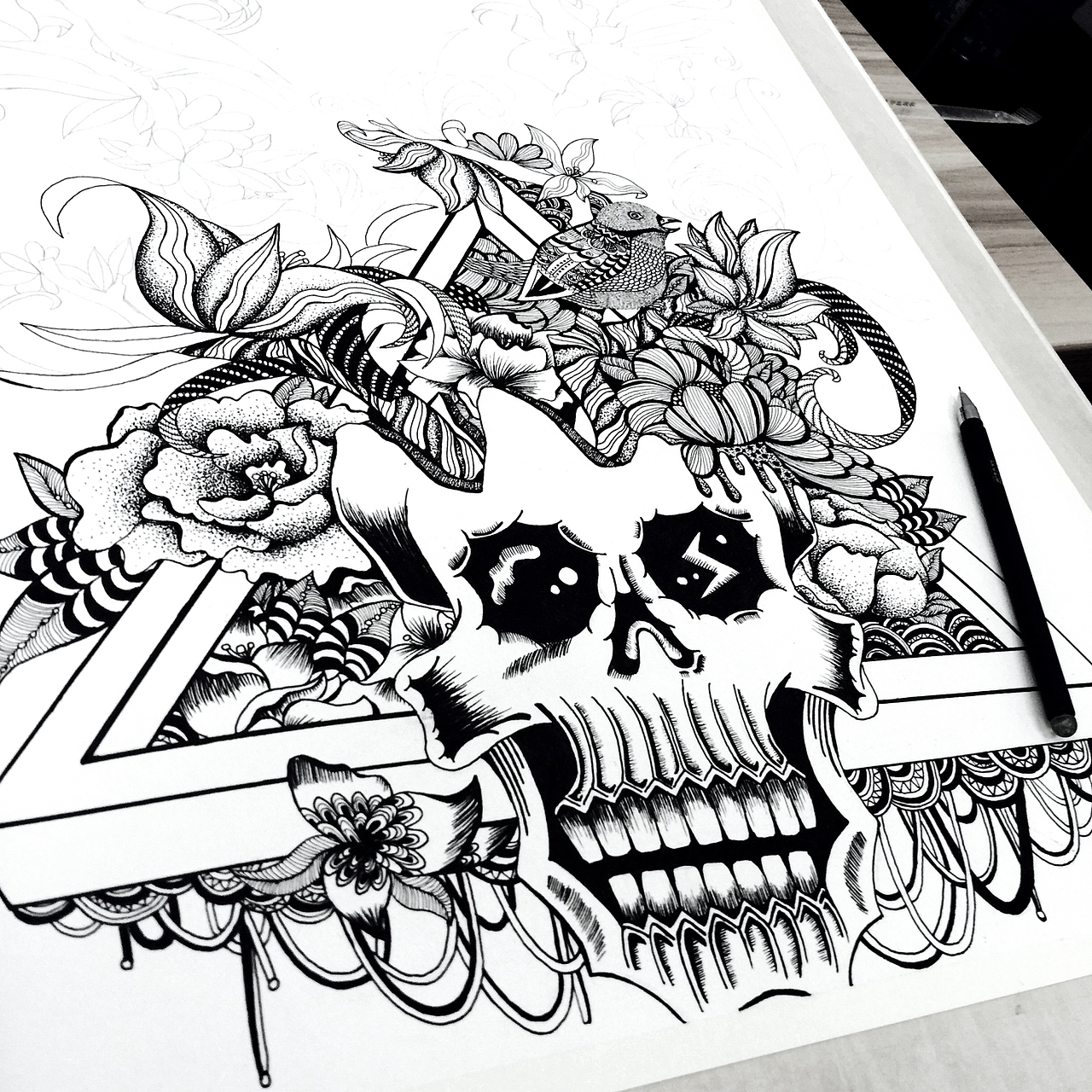 黑白装饰画（图ZMzk3OTg0MjQ=） - 创作习作 - 站酷设计师叶紫清清原创素材 - 站酷ZCOOL