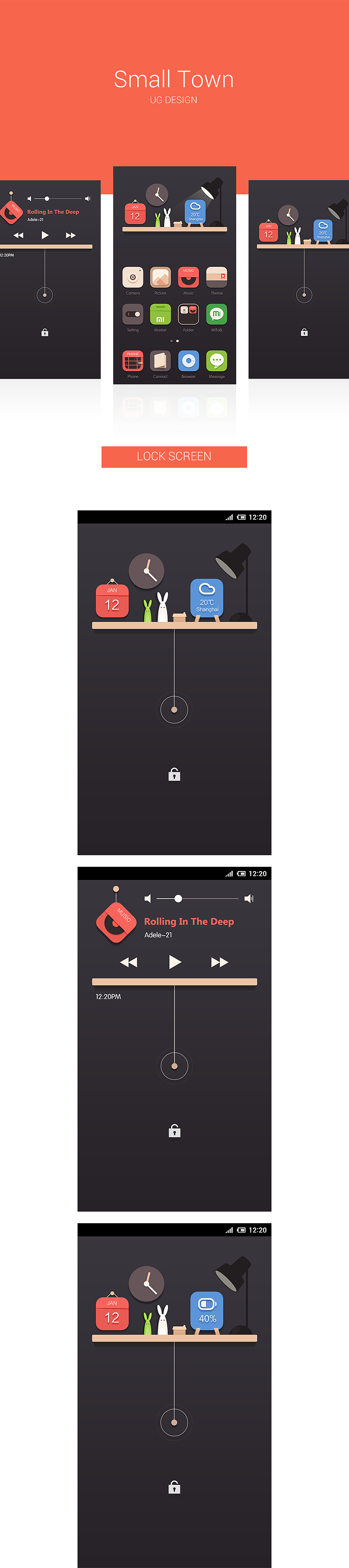 small town 完成版（图ZMTc2NjI4MTY=） - APP界面 - 站酷设计师UG84原创素材 - 站酷ZCOOL