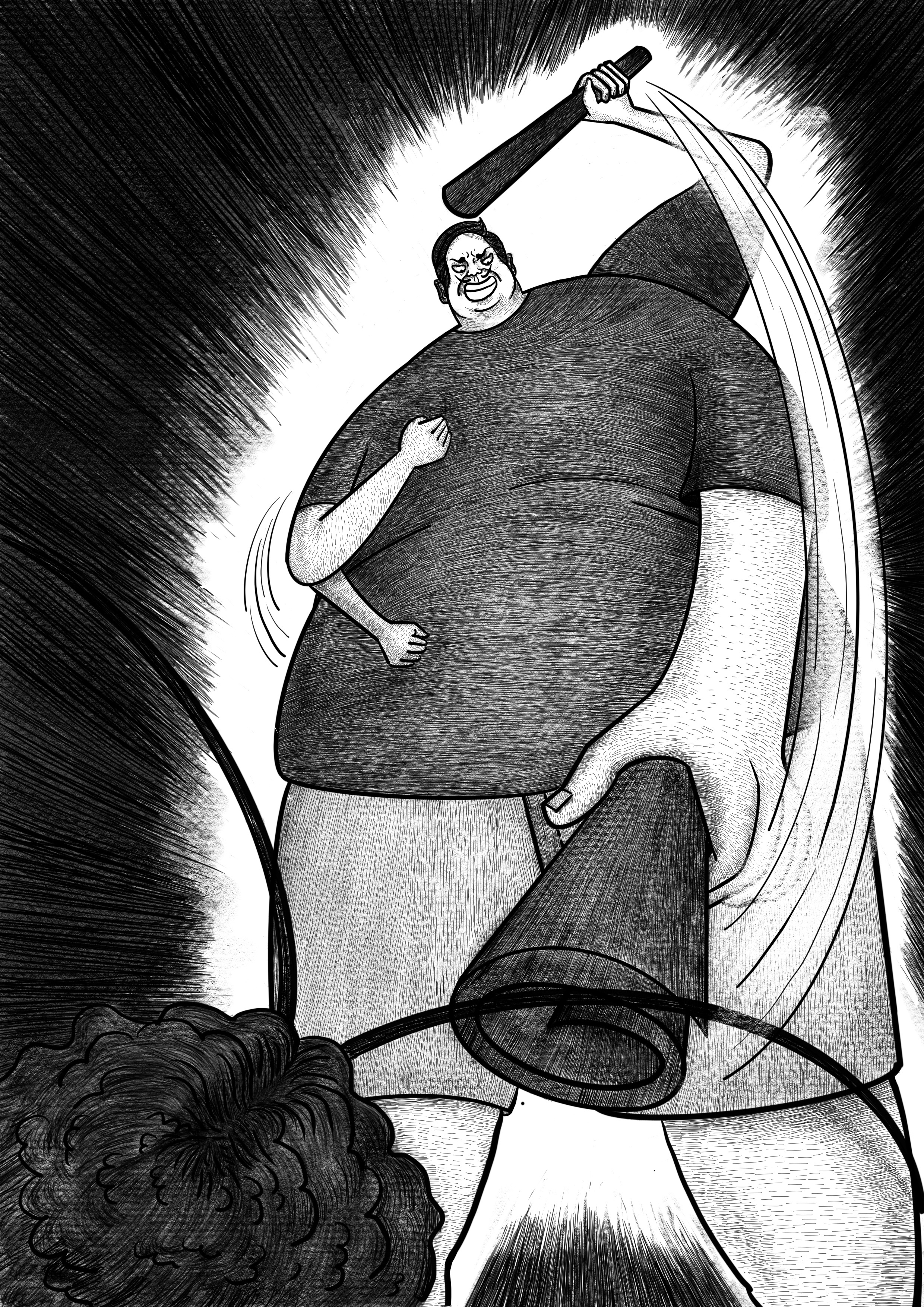 书籍插画设计-反乌托邦小说/卡夫卡《变形记》