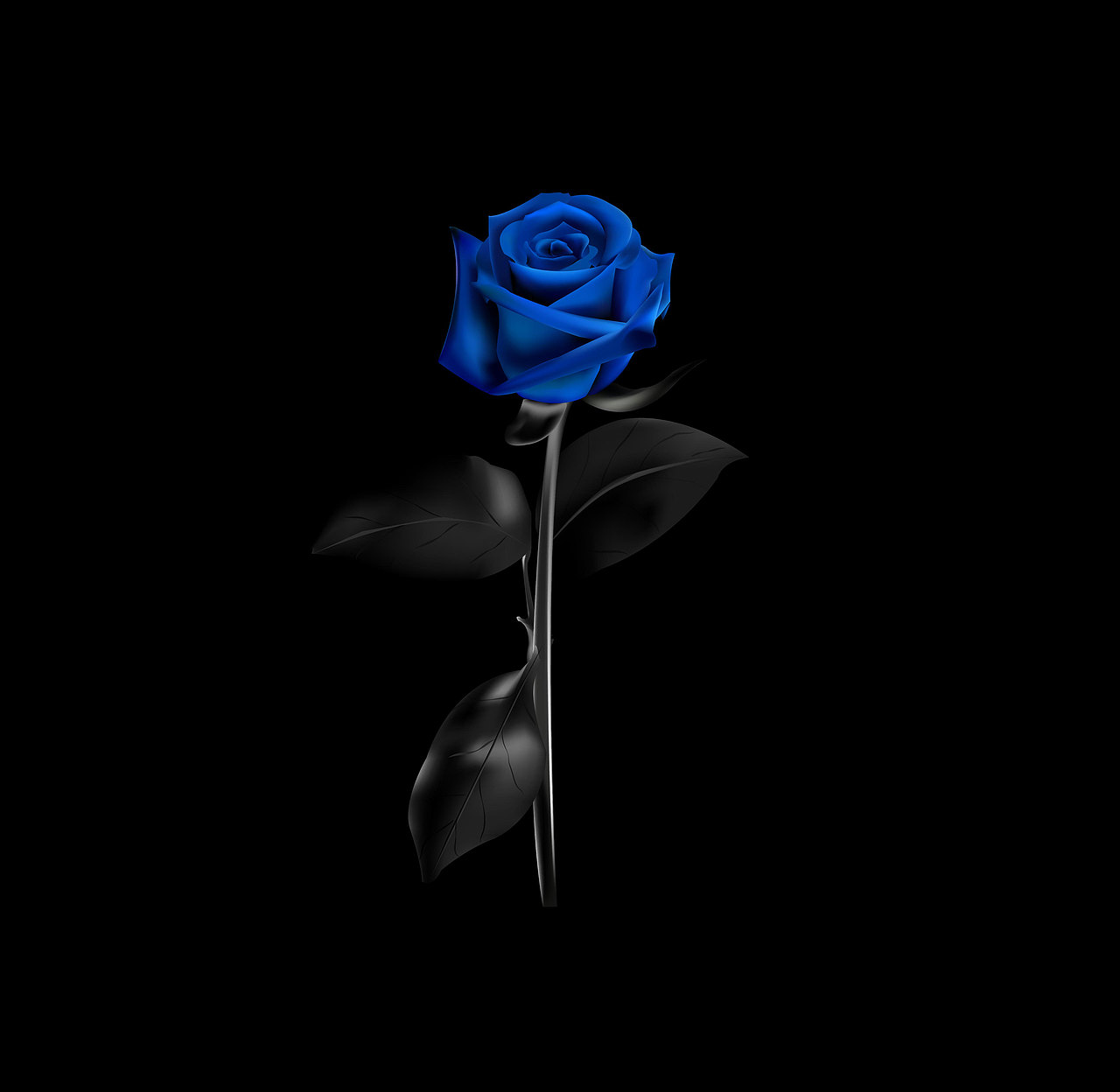 ai-作品《蓝色妖姬》|平面|图案|l中中_原创作品-站酷zcool