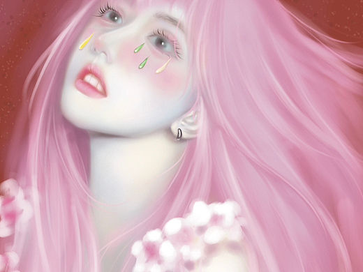 【厚涂】粉色樱花